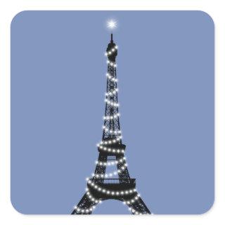 Twinkle Light Eiffel Tower Sticker - periwinkle