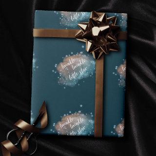 Twinkle Little Star | Teal Green and Taupe Brown