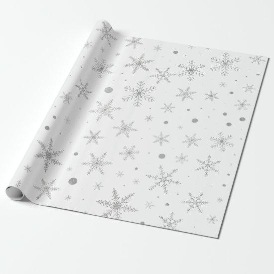 Twinkle Snowflake -Silver Grey & White