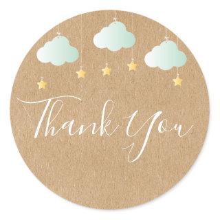 Twinkle Twinkle Little Star Thank You Baby Shower Classic Round Sticker