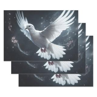 Twinkling Lights White Peace Dove  Sheets