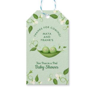 Twins Two Peas in a Pod Gender Neutral Gift Tag