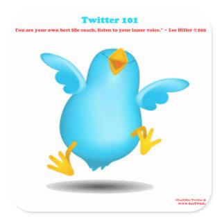 Twitter 101 Truth About Life Coaches Apparel Gifts Square Sticker