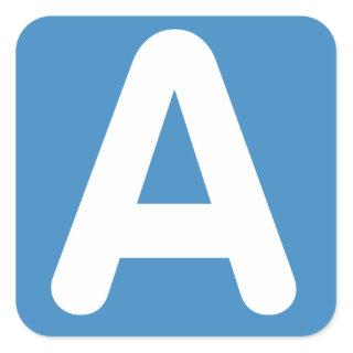 Twitter Emoji - Letter A Square Sticker