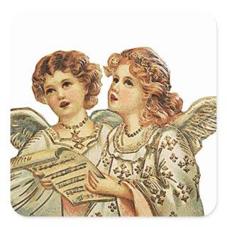 Two Beauthful Angels Square Sticker