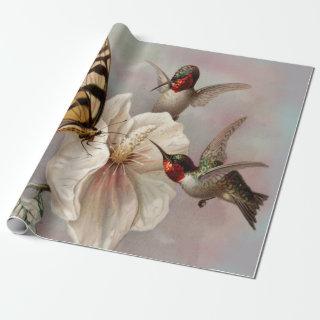 Two birds & Butterfly Shabby Chic Decoupage