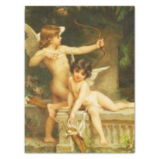 Two Cupids Emile Munier Vintage Retro Decoupage Tissue Paper