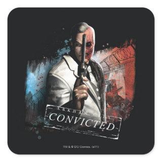 Two-Face - Convicted Square Sticker