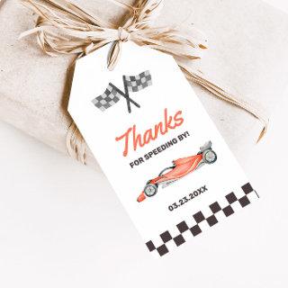 Two Fast Race Car 2nd Boy's Birthday Party Gift Tags