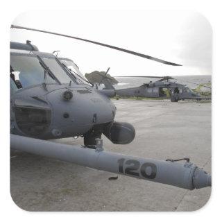 Two HH-60G Pave Hawks Square Sticker