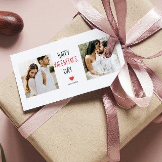 Two Photos | Happy Valentines Day | Couple Gift Gift Tags
