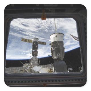 Two Russian spacecraft Square Sticker