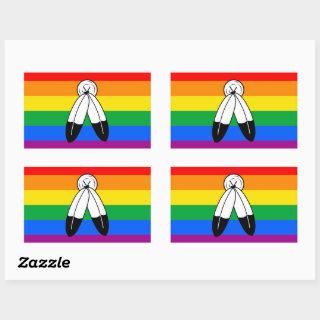 Two-Spirit LGBTQ+ Pride Flag Rectangular Sticker