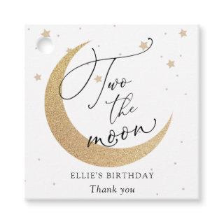 Two The Moon Birthday  Favor Tags