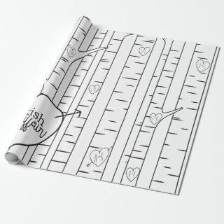 Two Toned Bookish Love Affair Gift Wrap