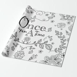 Two Toned Once Upon A Time Gift Wrap