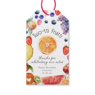 Twotti Fruitti Cutie Fruit Birthday Thank You  Gift Tags