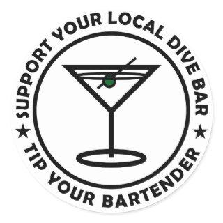 TYB Support Your Local Dive Classic Round Sticker
