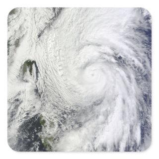 Typhoon Chaba in the Philippine Sea Square Sticker