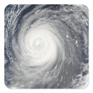 Typhoon Choi-wan south of Japan, Pacific Ocean Square Sticker