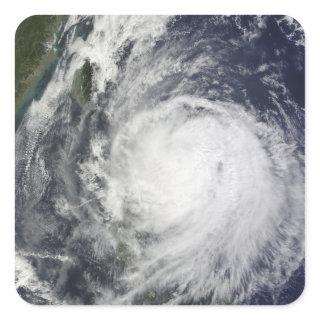 Typhoon Lupit off the Philippines Square Sticker