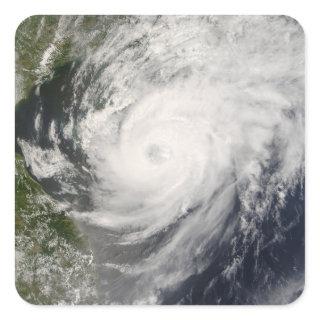 Typhoon Neoguri approaching China Square Sticker