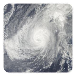 Typhoon Nida south-southwest of Iwo Jima Square Sticker