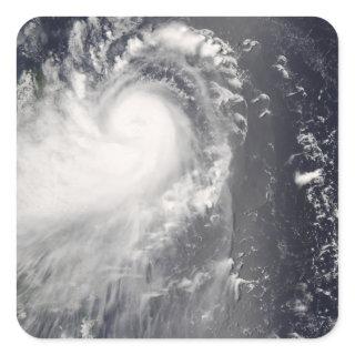 Typhoon Nuri approaching the Philippine Islands Square Sticker