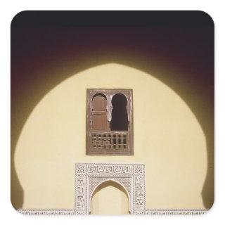 Typical Moroccan Window Square Sticker