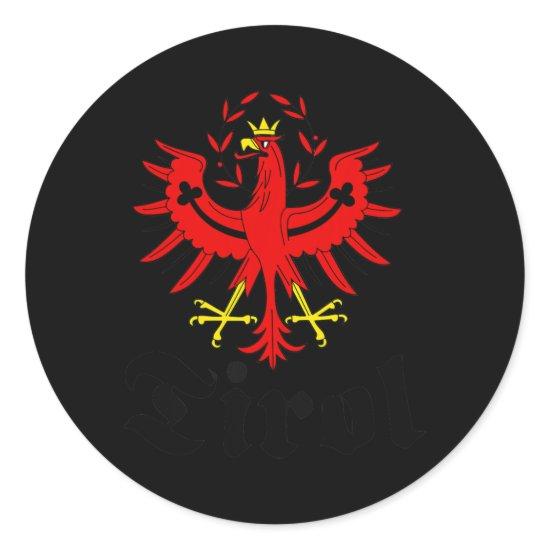 Tyrol Tyrolean Eagle Tyrolean Coat of Arms Men Classic Round Sticker