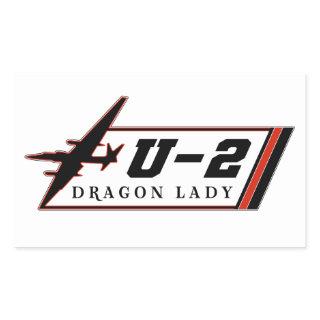 U2 Dragon Lady spy plane Rectangular Sticker