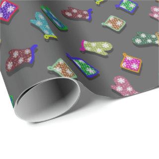 U Pick Color/ Potholder Oven Mitts with Snowflakes