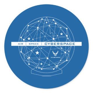 U.S. Air Force | Air Space Cyberspace Classic Round Sticker