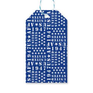 U.S. Air Force Blue Star Pattern Gift Tags