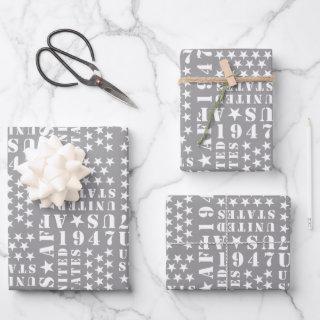U.S. Air Force Grey Star Pattern  Sheets