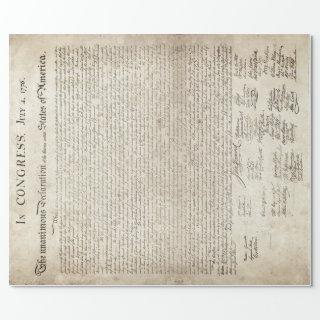 U.S. DECLARATION OF INDEPENDENCE 1776 DECOUPAGE