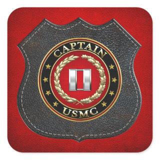U.S. Marines: Captain (USMC Capt) [3D] Square Sticker