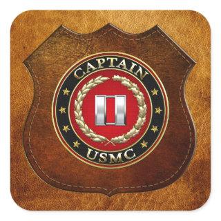 U.S. Marines: Captain (USMC Capt) [3D] Square Sticker