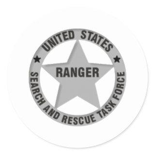 U.S. Ranger Search and Rescue Task Force Classic Round Sticker