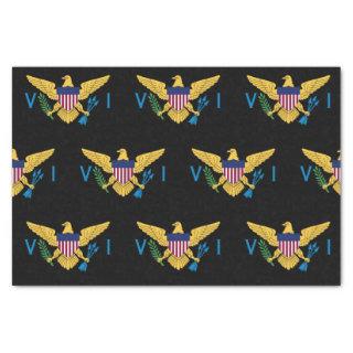 U.S. Virgin Islands Flag, Black Tissue Paper