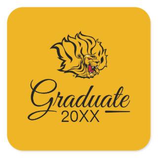 UAPB Golden Lions Graduate Square Sticker