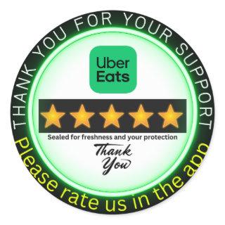 Uber Eats Delivery Sticker | Door Dashing | Driver