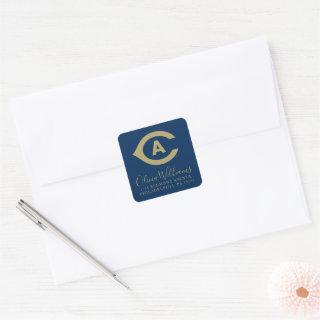 UC Davis C | Add Your Address Square Sticker