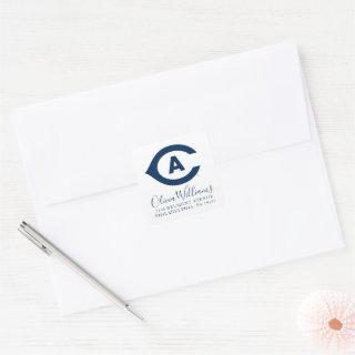 UC Davis C | Add Your Address Square Sticker