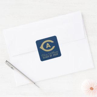 UC Davis C | Graduation Square Sticker