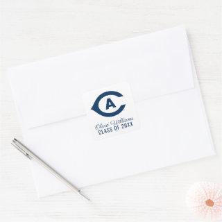 UC Davis C | Graduation Square Sticker