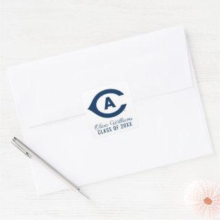 UC Davis C | Graduation Square Sticker