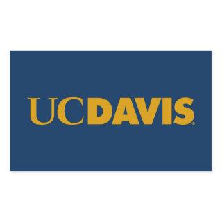 UC Davis Wordmark Rectangular Sticker