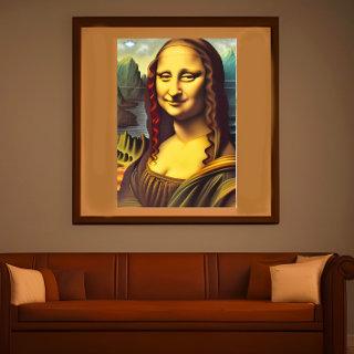 Ufo Mona Lisa Galactic Canvas Print