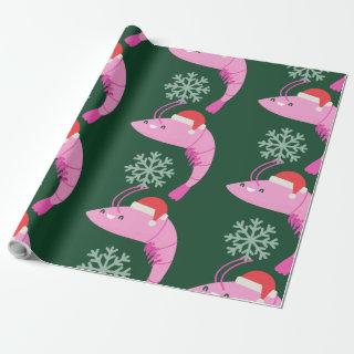 ugly christmas shrimp santa snowflake